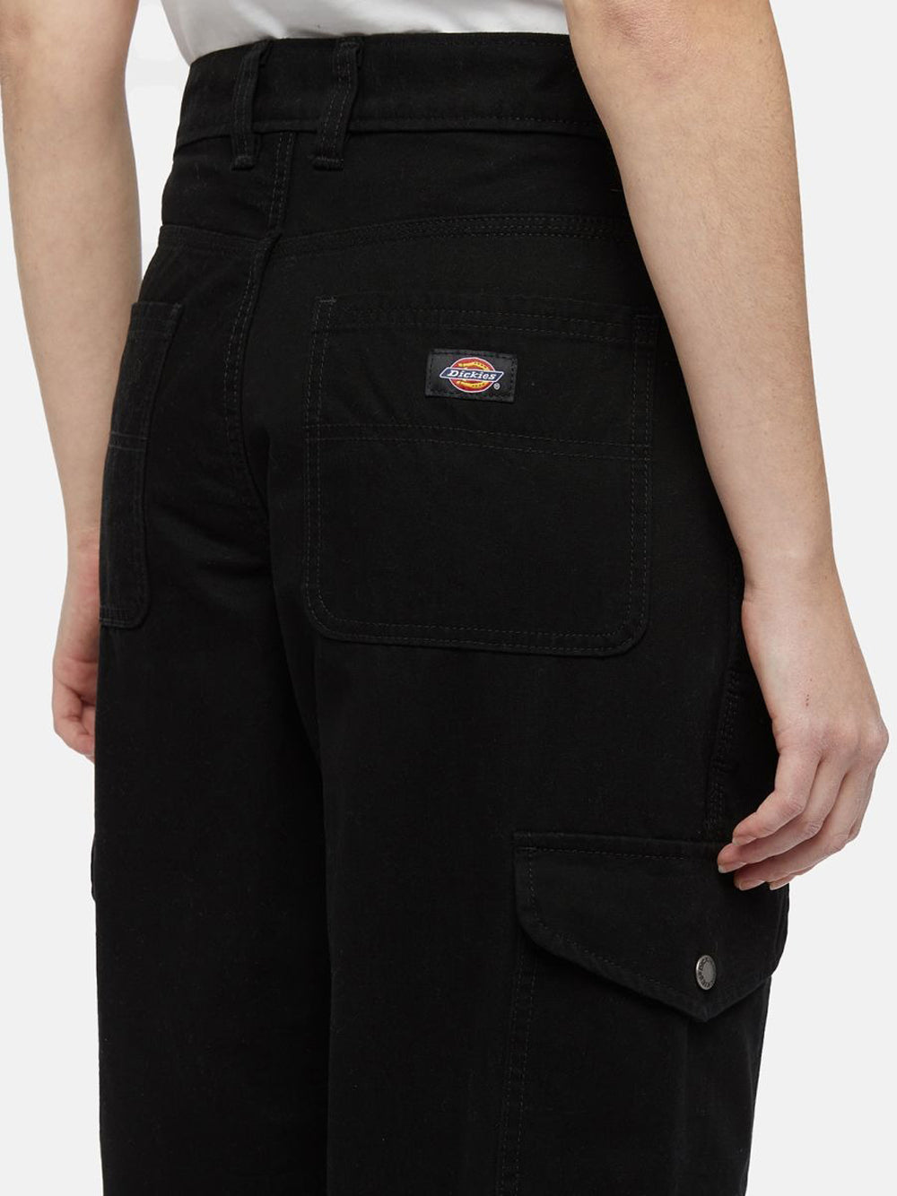 Pantalone Cargo Dickies Duck Canvas Cargo da Donna - Nero