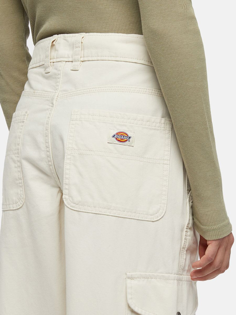 Pantalone Cargo Dickies Duck Canvas Cargo da Donna - Bianco