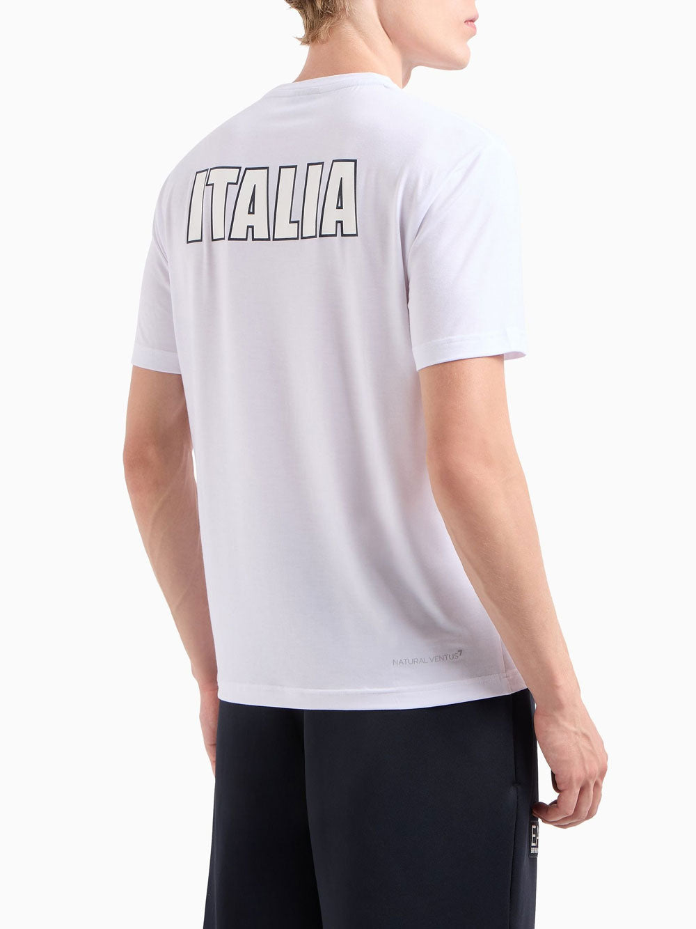 T-shirt Ea7 Paris 2024 Olimpici da Uomo - Bianco