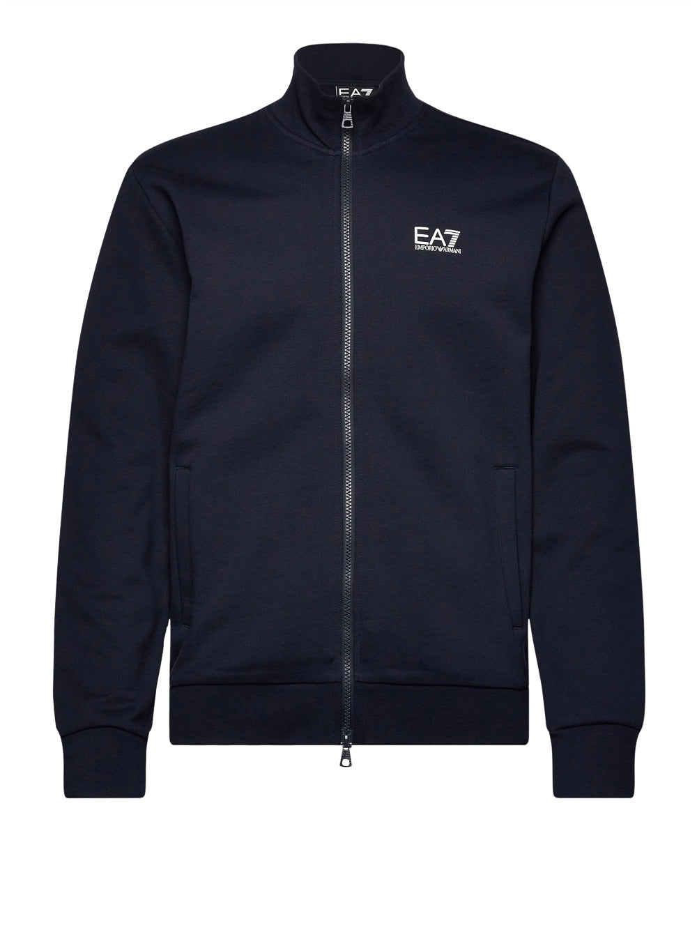 Felpa Zip Ea7 da Uomo - Blu