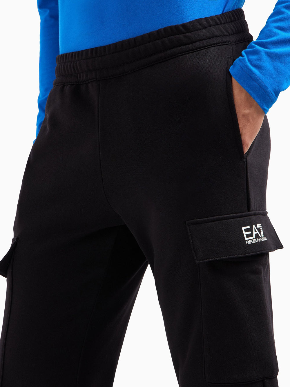 Pantalone Cargo Ea7 da Uomo - Nero