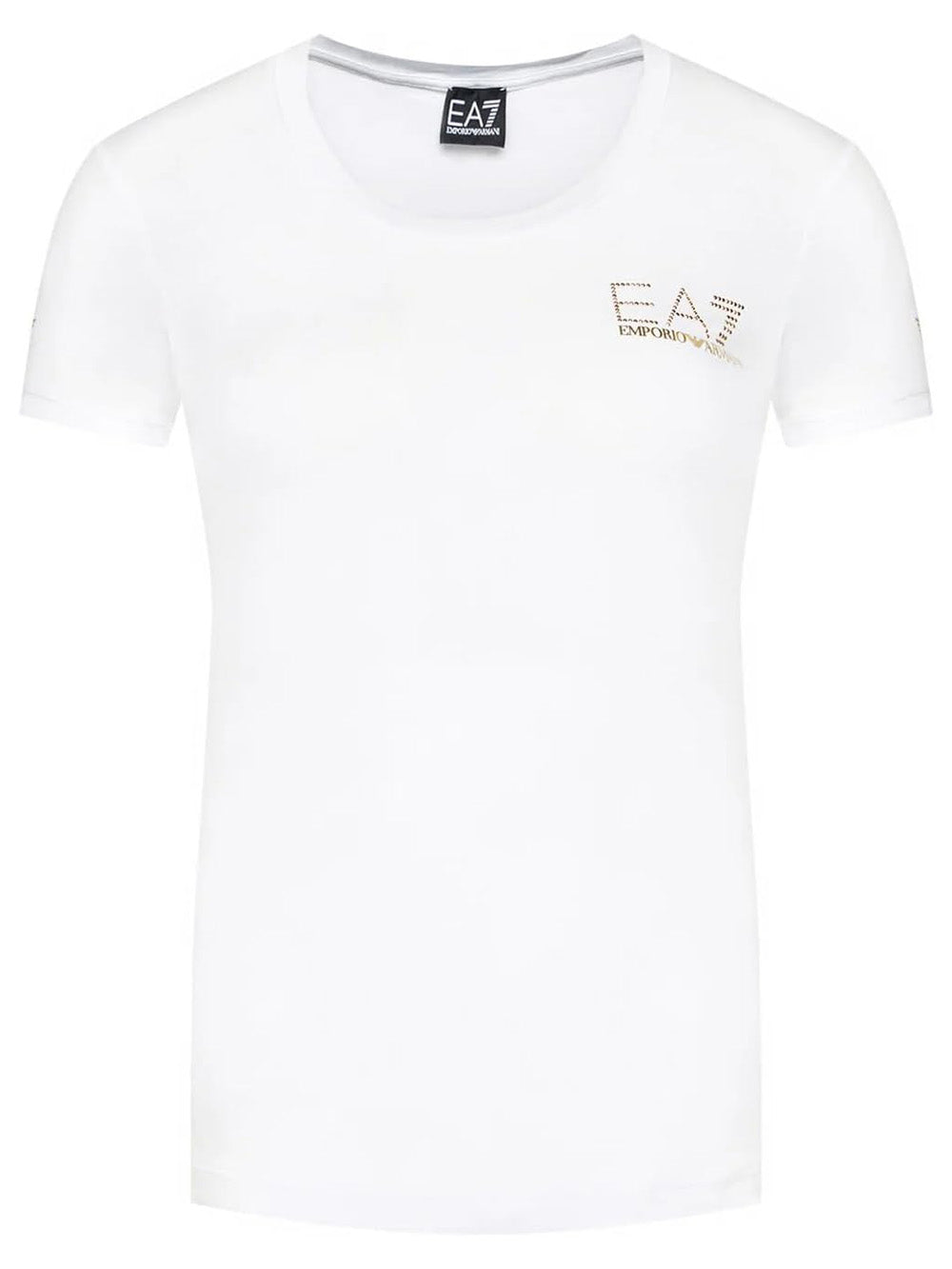 Ea7 Emporio Armani T-shirt Donna Mod. 8NTT65-TJDQZ 1100 White Bianco