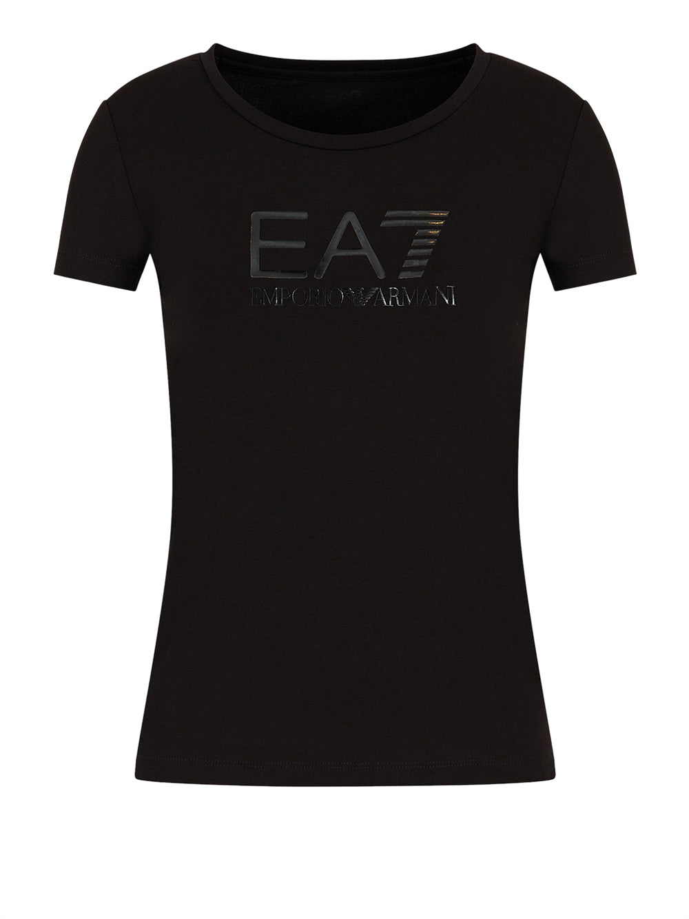 T-shirt Ea7 Stretch da Donna - Nero