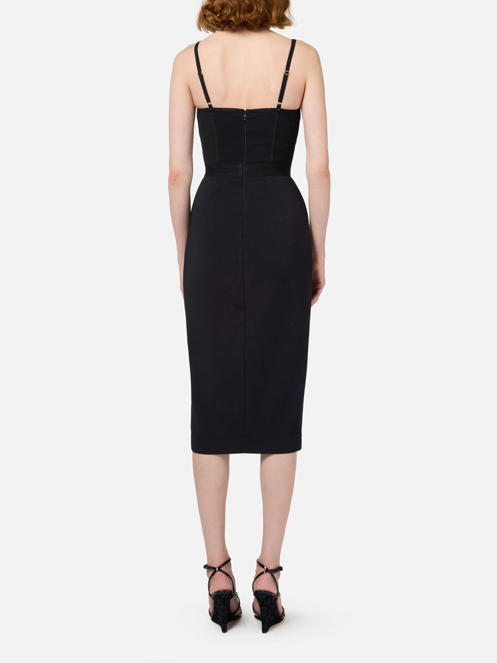 Vestito Midi Elisabetta Franchi da Donna - Nero