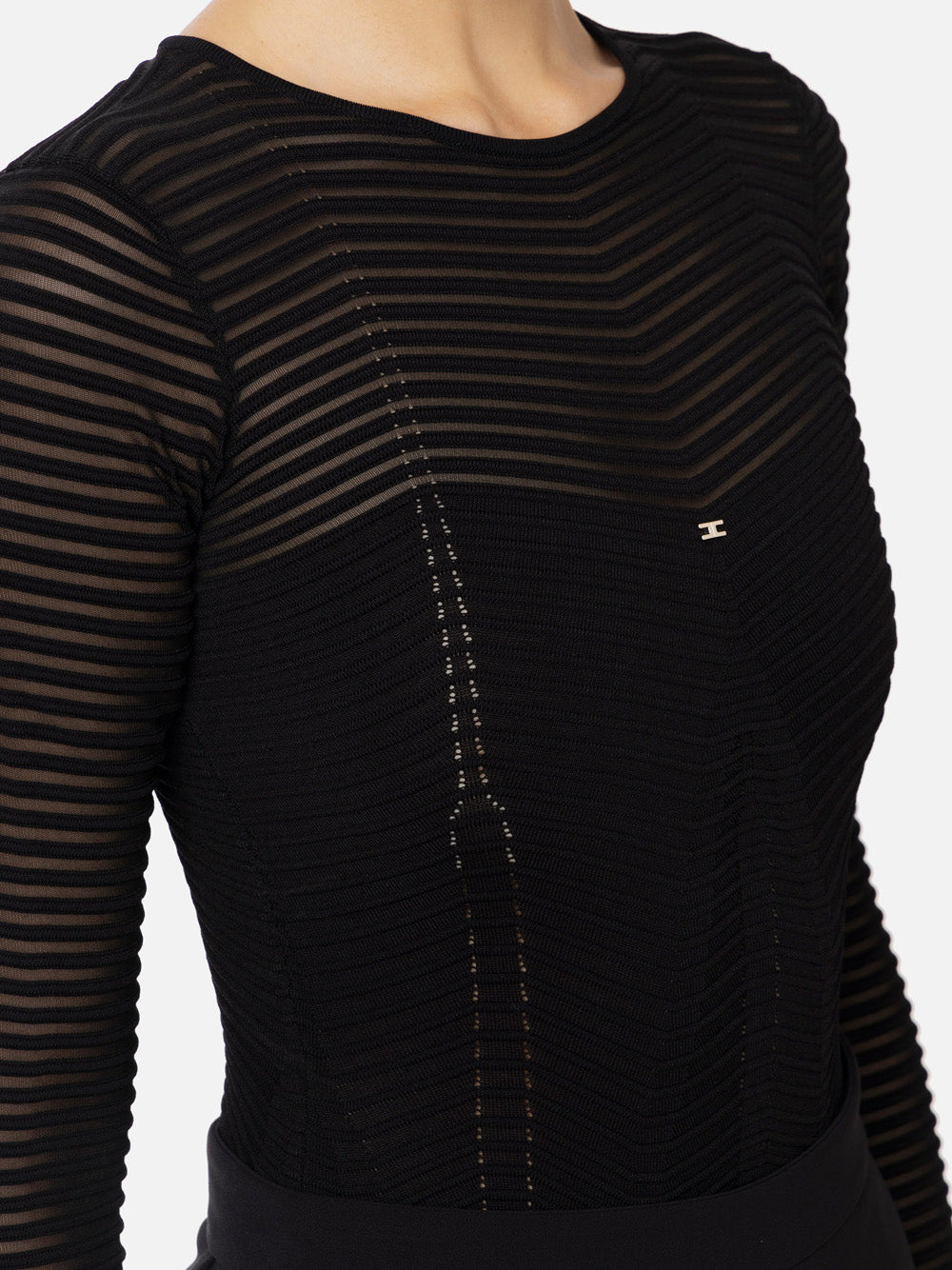 Body Elisabetta Franchi Tricot da Donna - Nero