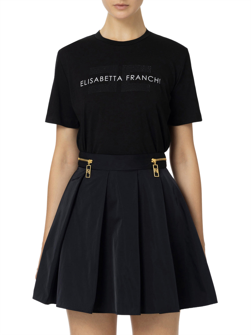 T-shirt Elisabetta Franchi da Donna - Nero