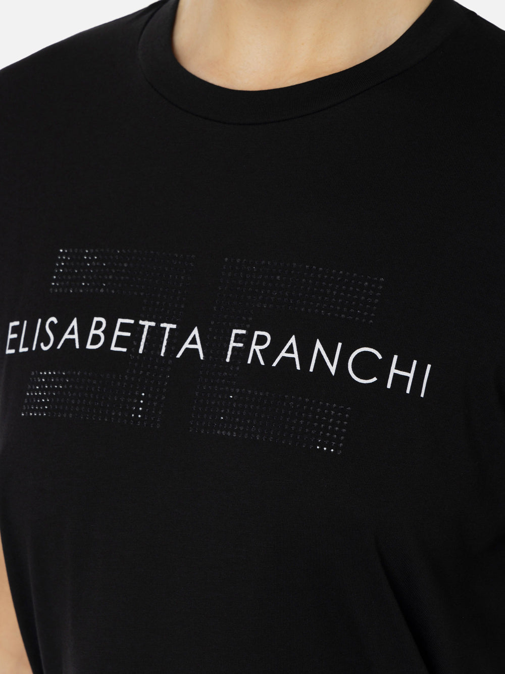 T-shirt Elisabetta Franchi da Donna - Nero