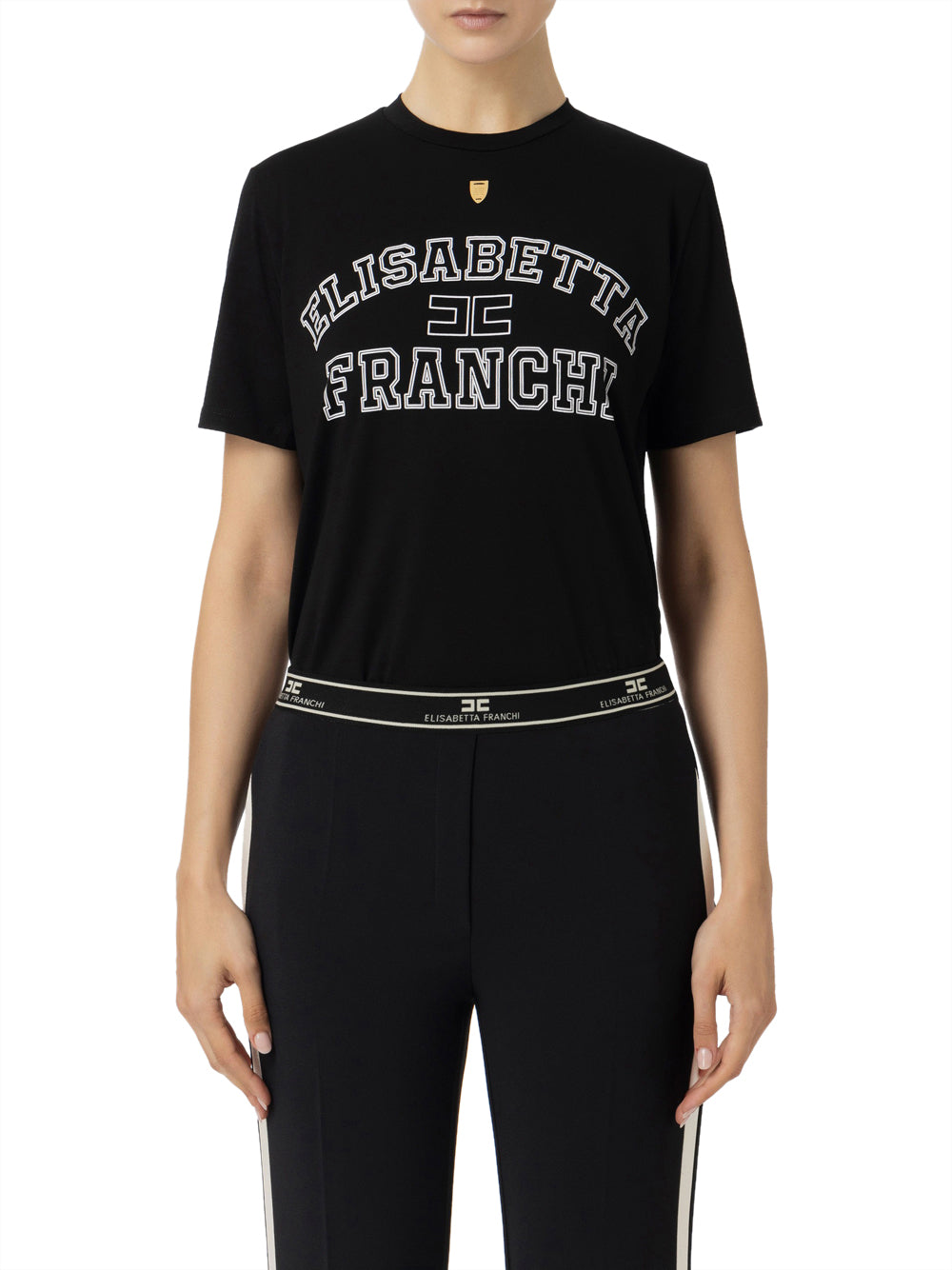 T-shirt Elisabetta Franchi da Donna - Nero