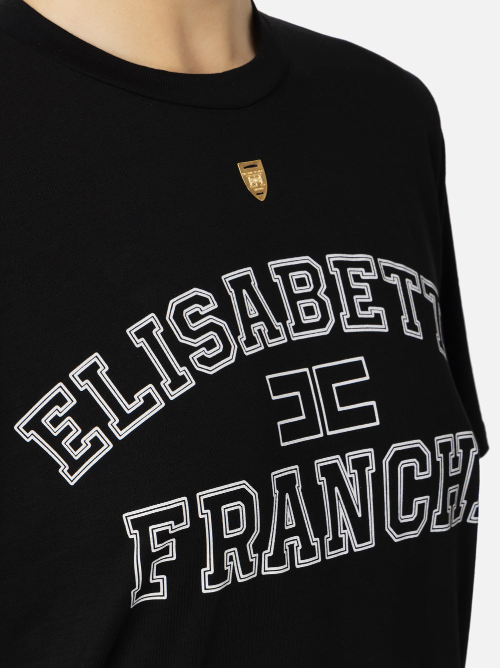 T-shirt Elisabetta Franchi da Donna - Nero