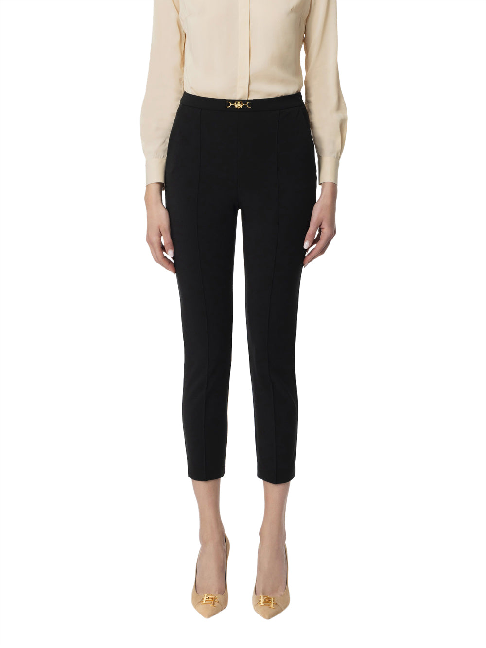 Pantalone Capri Elisabetta Franchi da Donna - Nero