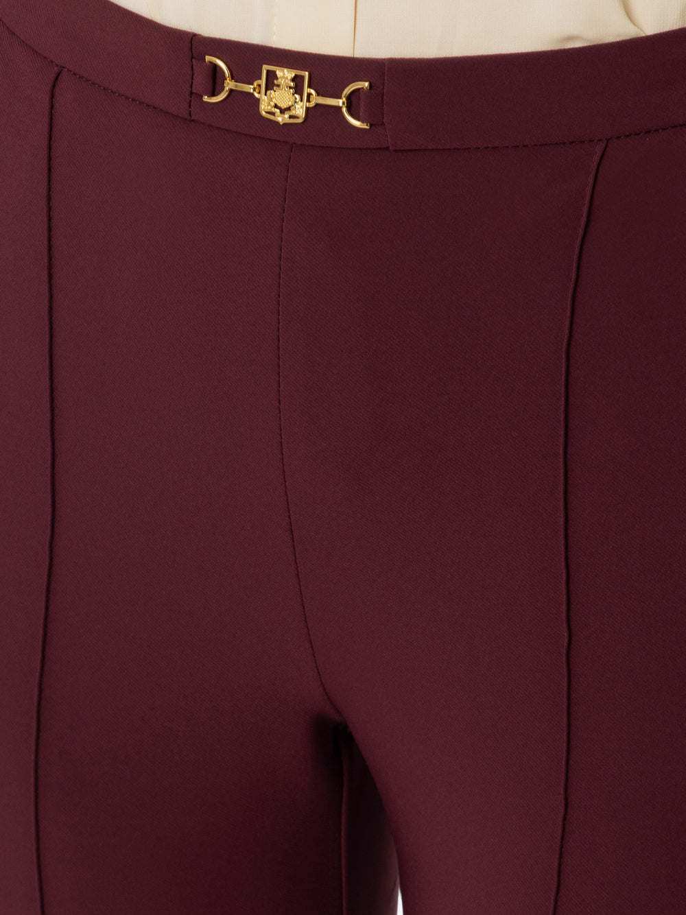 Pantalone Capri Elisabetta Franchi da Donna - Bordeaux