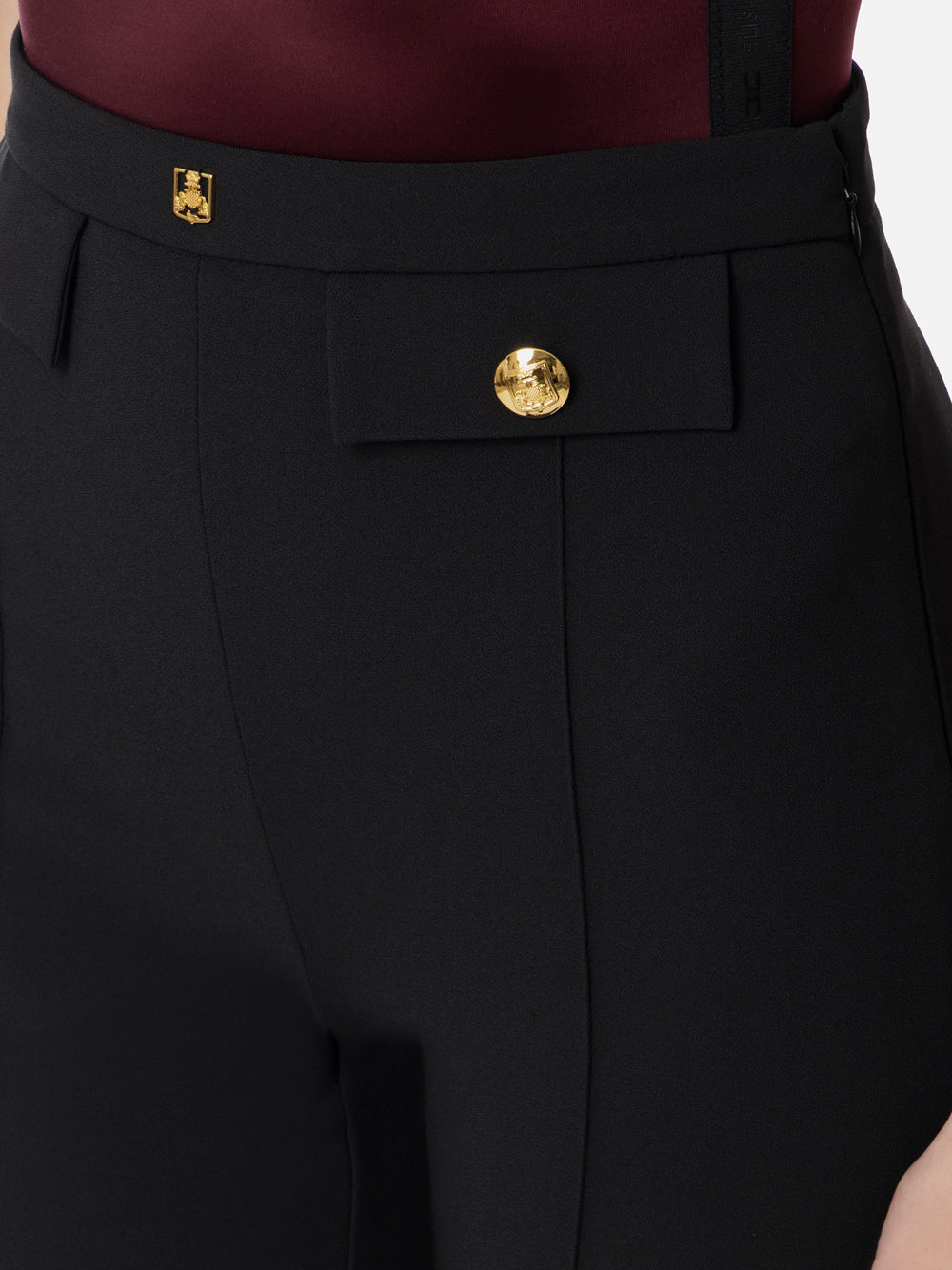 Pantalone Palazzo Elisabetta Franchi da Donna - Nero