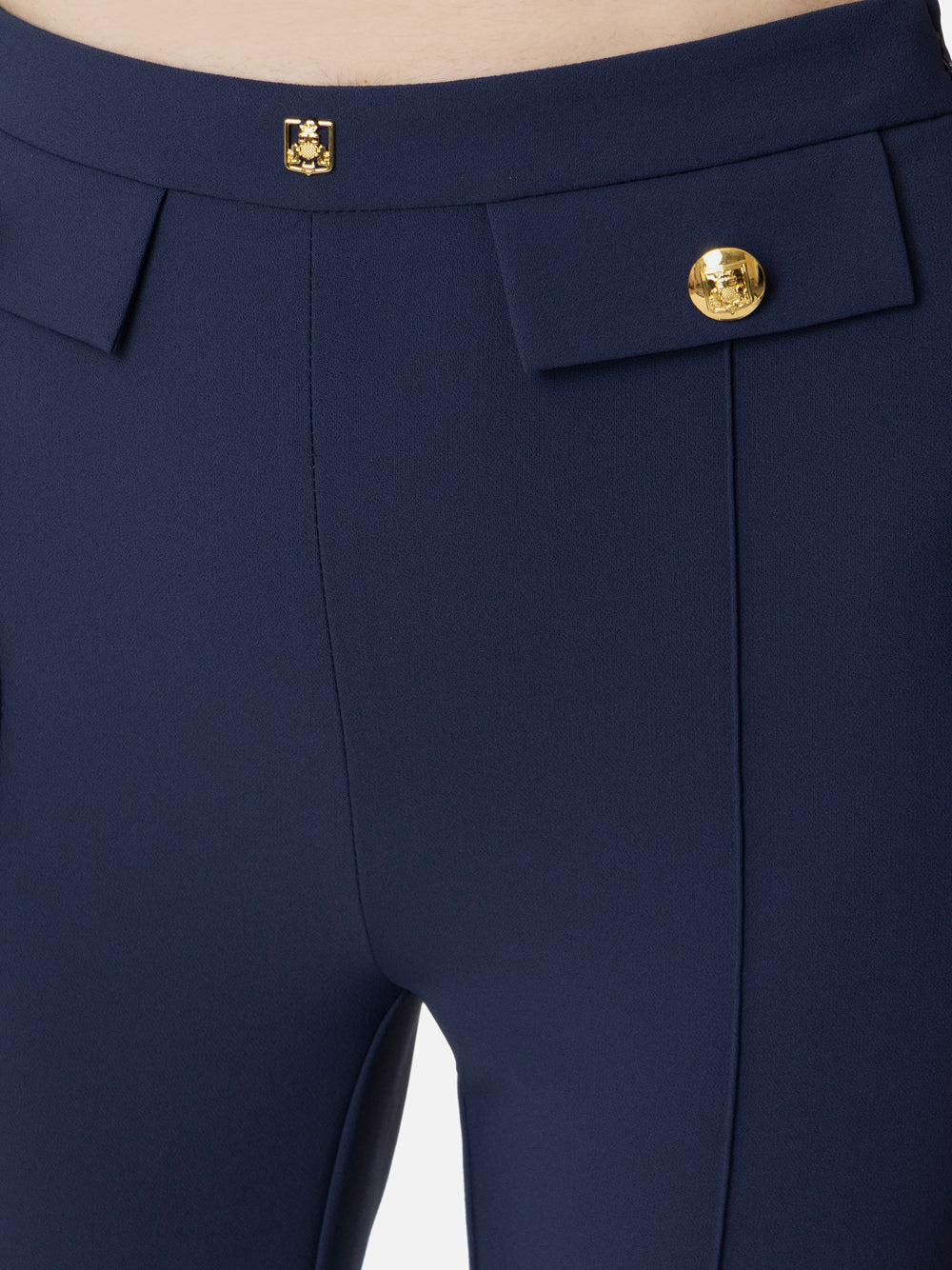 Pantalone Palazzo Elisabetta Franchi da Donna - Blu