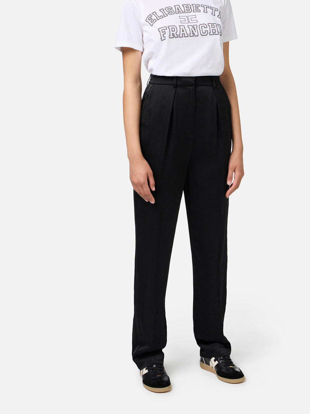 Pantalone Chino Elisabetta Franchi da Donna - Nero