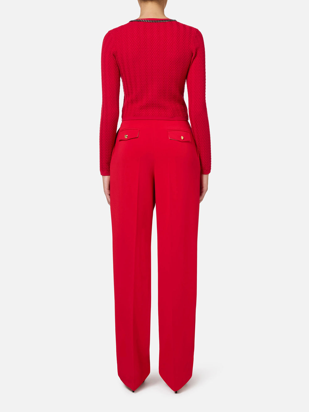 Pantalone Chino Elisabetta Franchi da Donna - Rosso