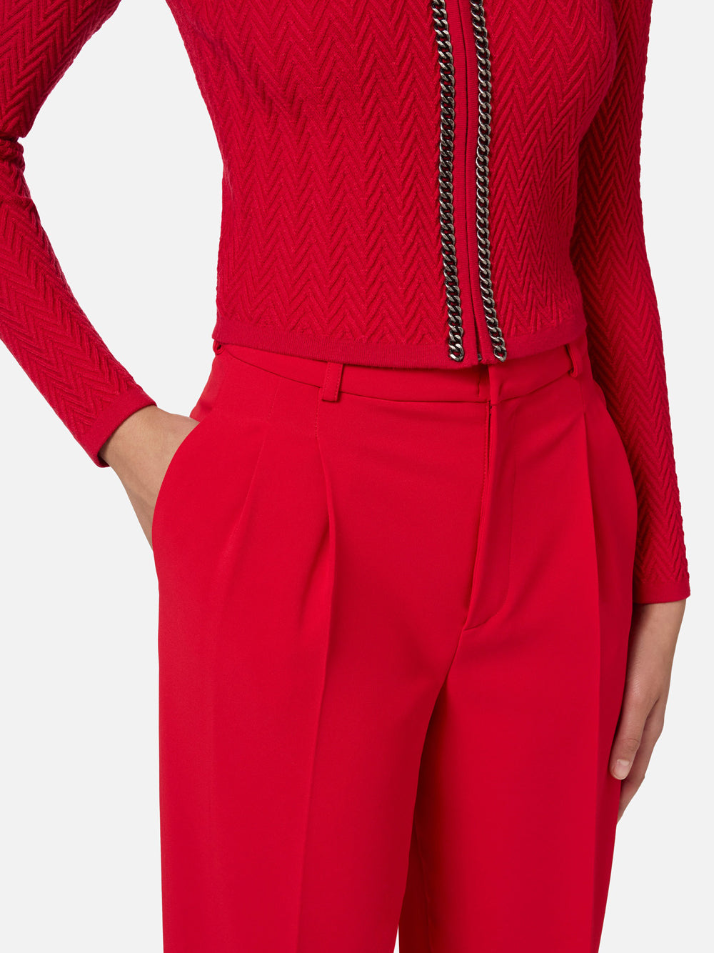 Pantalone Chino Elisabetta Franchi da Donna - Rosso