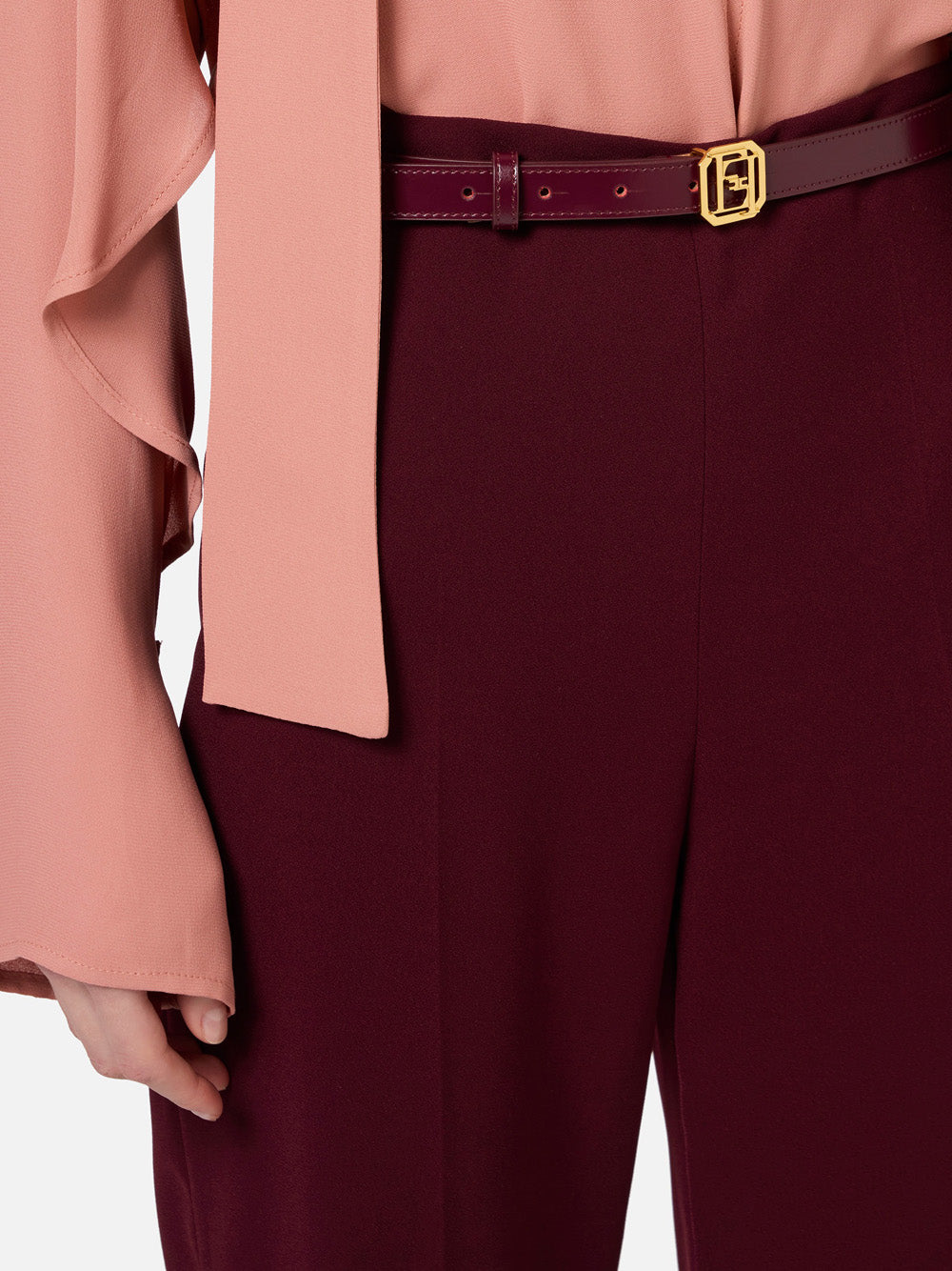 Pantalone Palazzo Elisabetta Franchi da Donna - Bordeaux