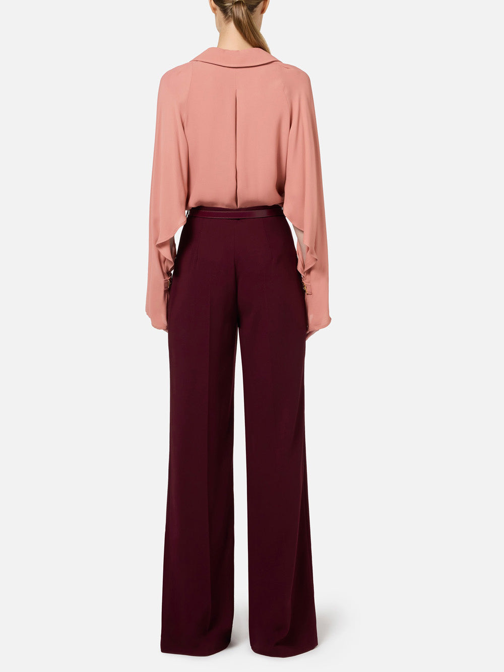 Pantalone Palazzo Elisabetta Franchi da Donna - Bordeaux