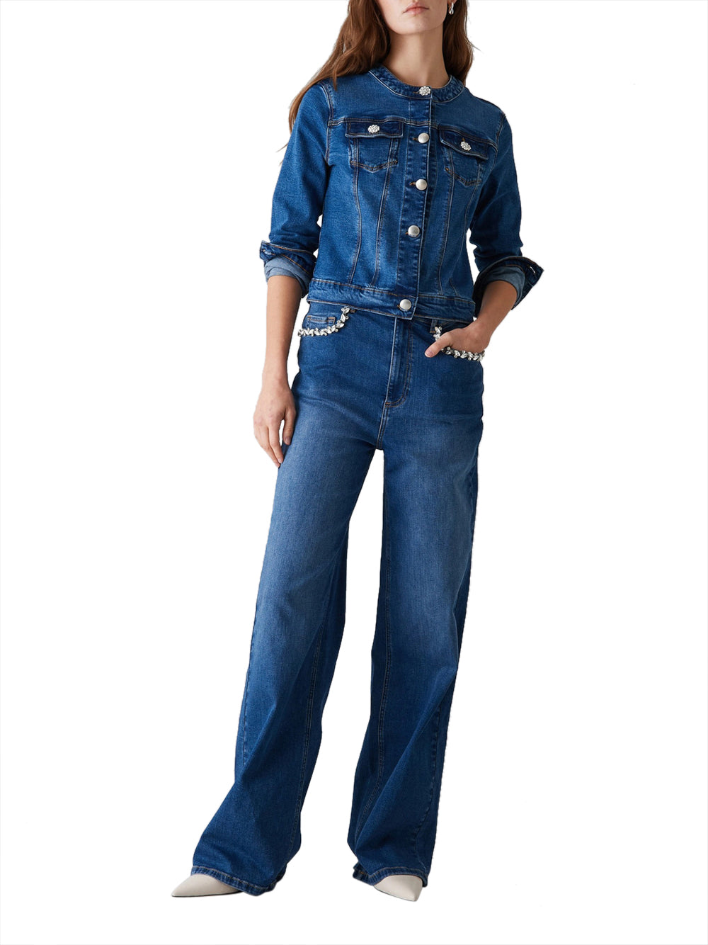 Giubbino di Jeans Emme Marella Umore da Donna - Denim