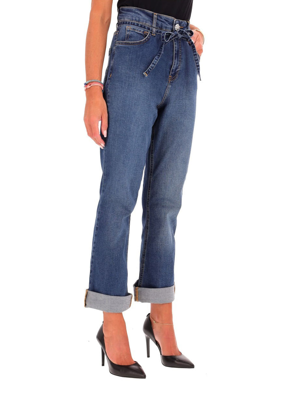 Jeans Straight Emme Marella Lana da Donna - Denim