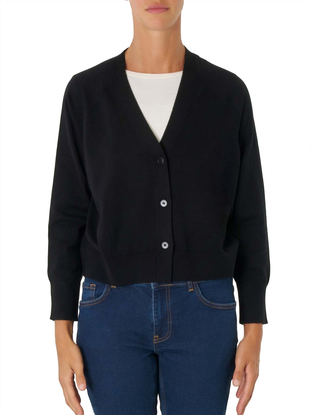 Cardigan Emme Marella Chenzia da Donna - Nero