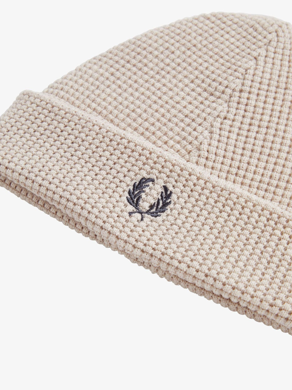 Berretto Fred Perry Waffle Knit Unisex - Avorio