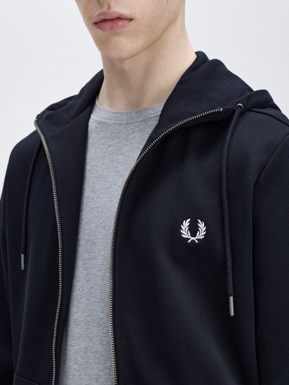 Felpa Zip Fred Perry da Uomo - Blu