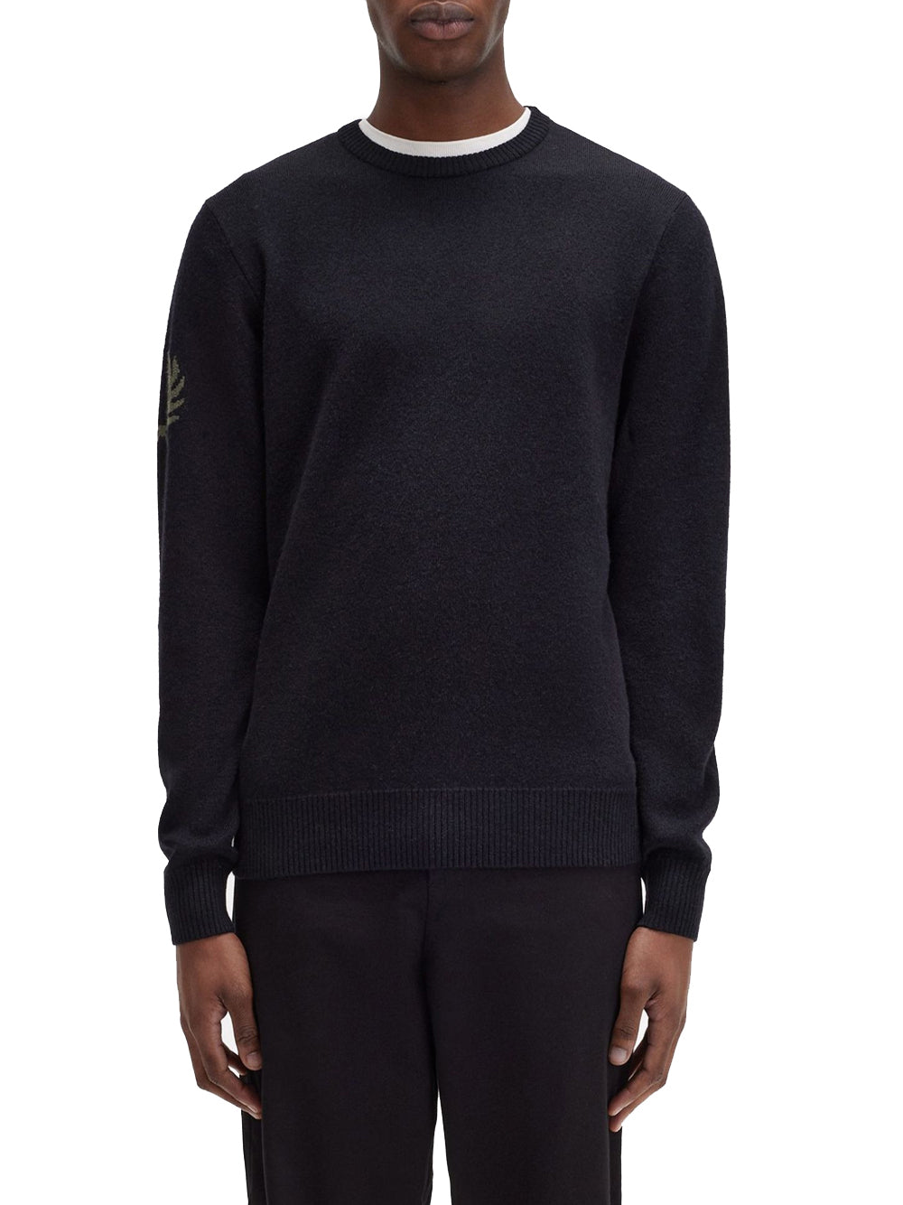 Pullover Fred Perry Laurel Wreath da Uomo - Nero