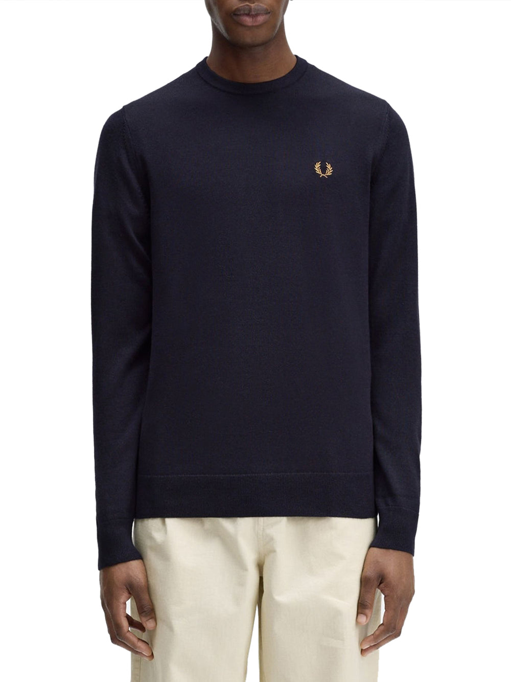 Maglione Fred Perry Classic Crew Neck da Uomo - Blu