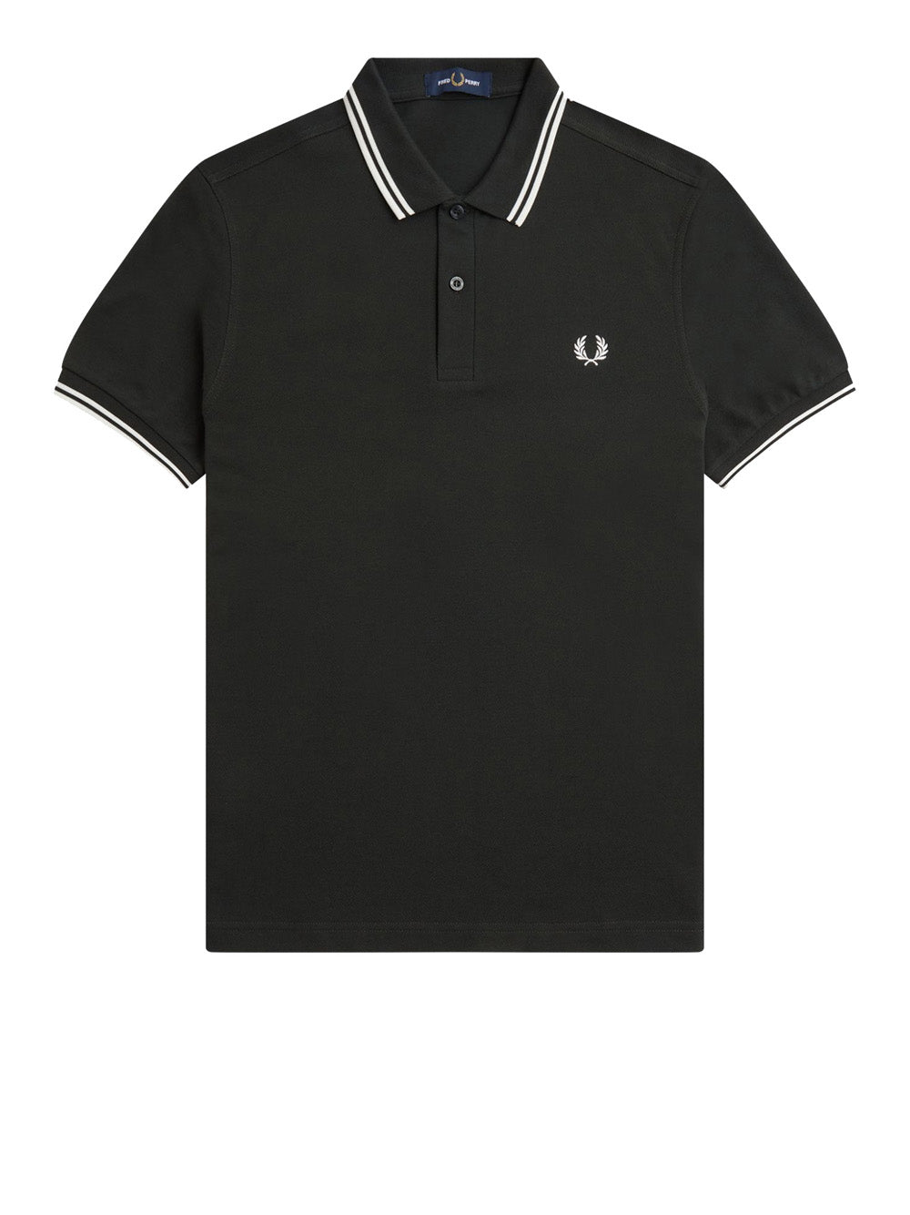 Polo Fred Perry Twin Tipped da Uomo - Verde