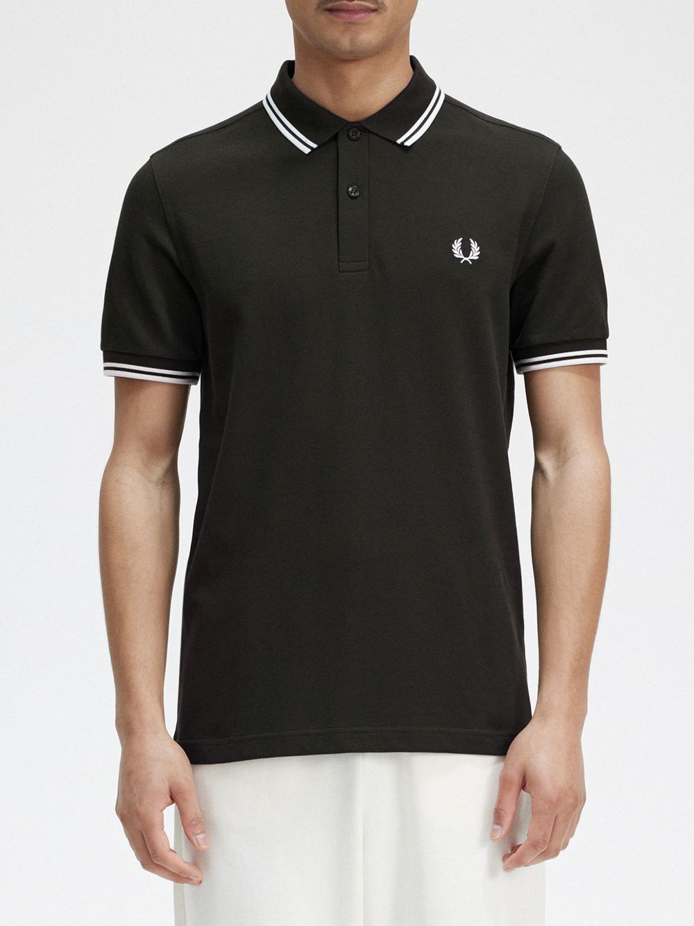 Polo Fred Perry Twin Tipped da Uomo - Verde