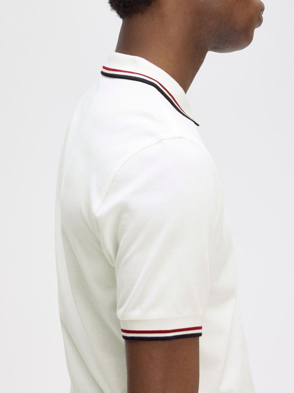 Polo Fred Perry Twin Tipped da Uomo - Bianco