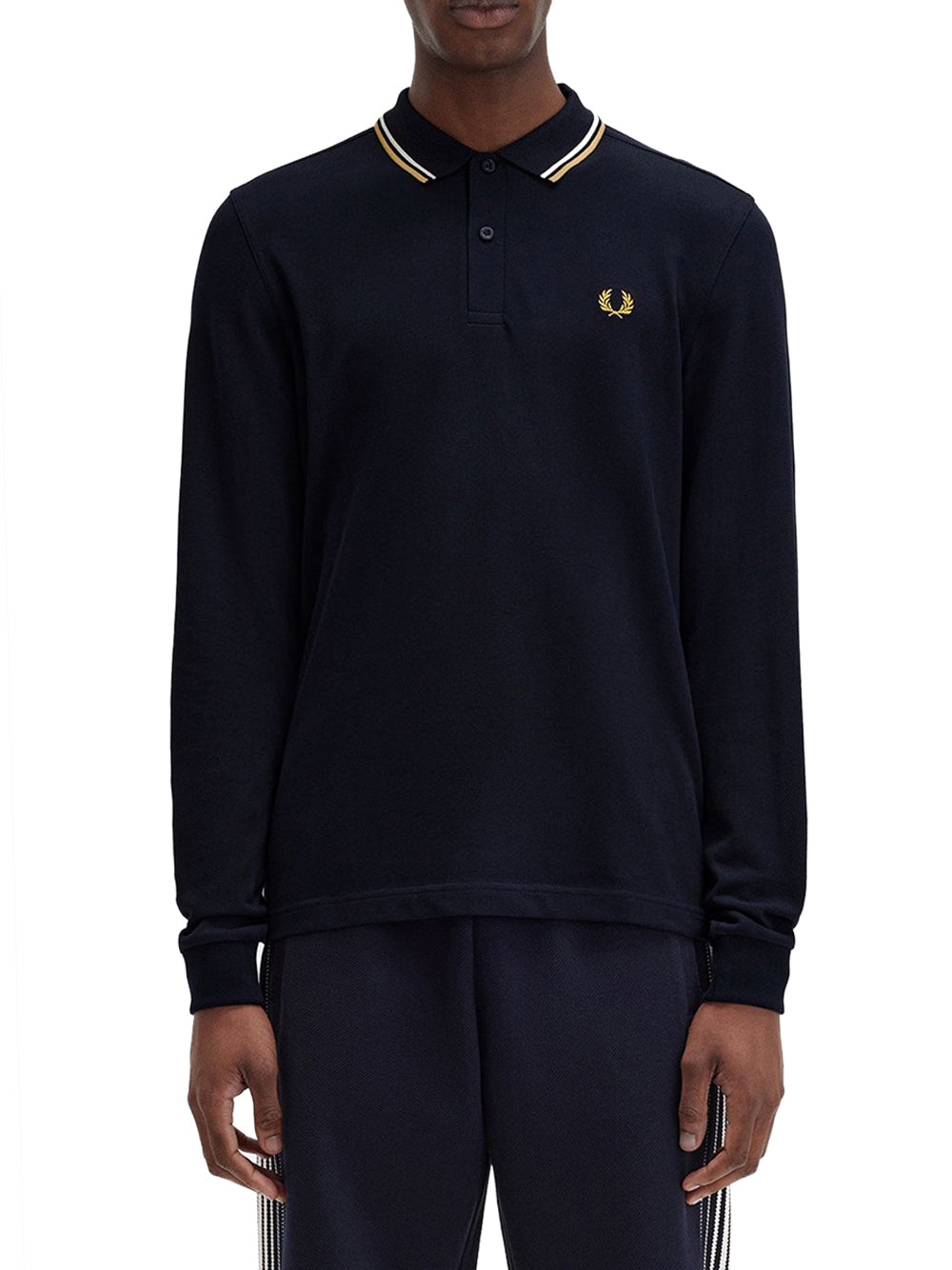 Polo Fred Perry Twin Tipped da Uomo - Blu