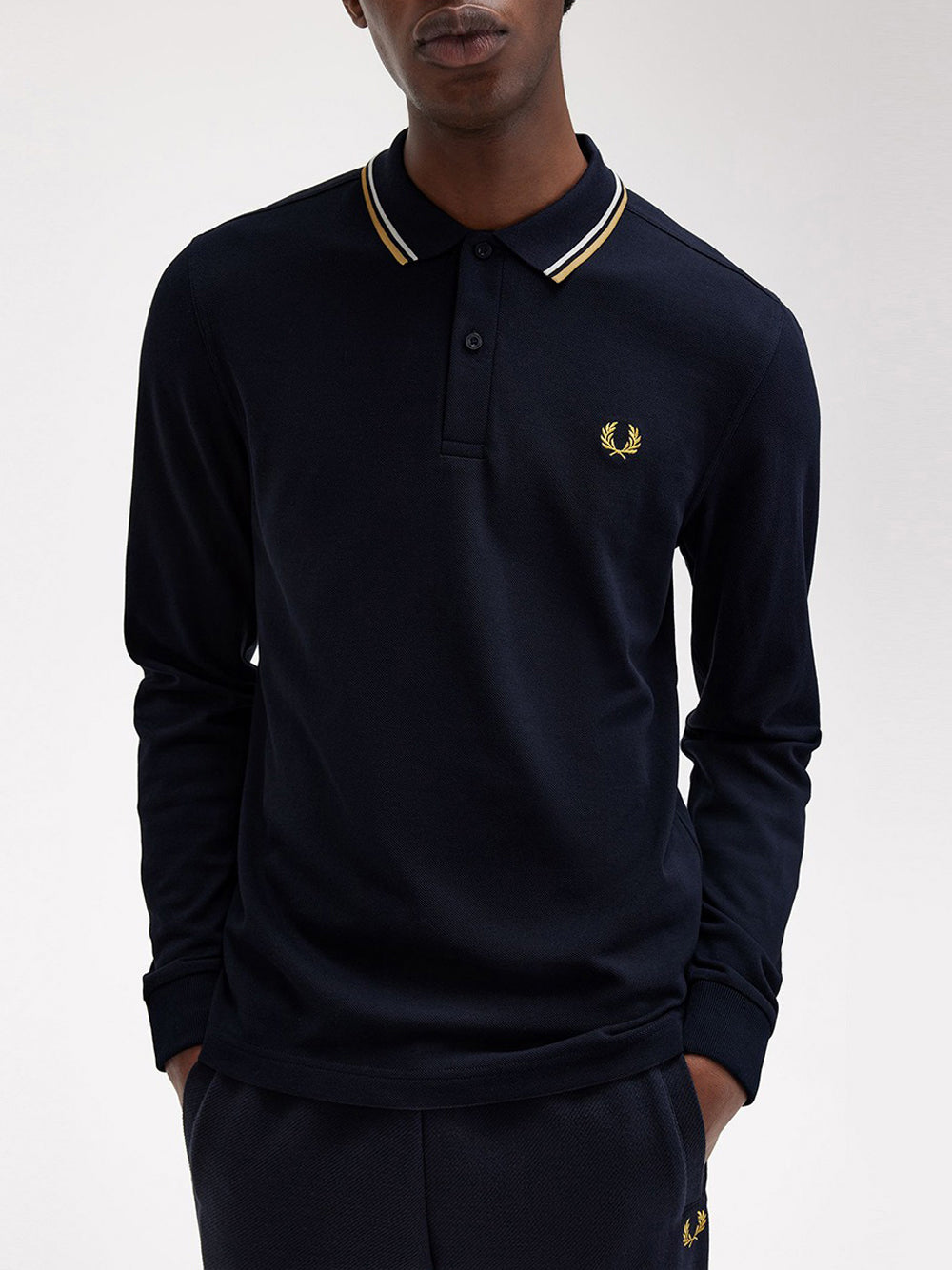 Polo Fred Perry Twin Tipped da Uomo - Blu