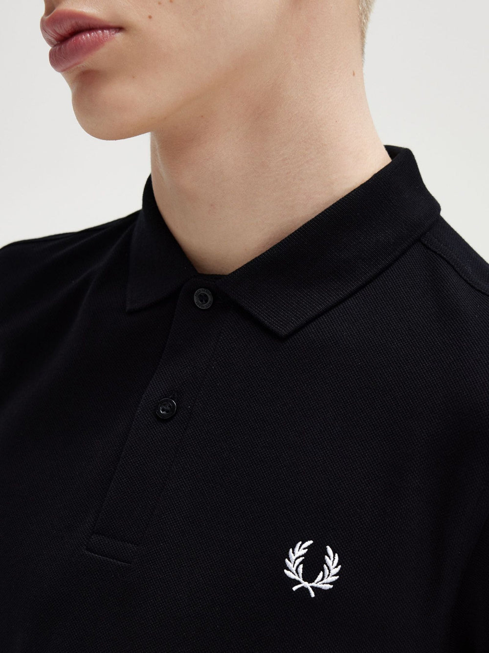 Polo Fred Perry Plain da Uomo - Nero