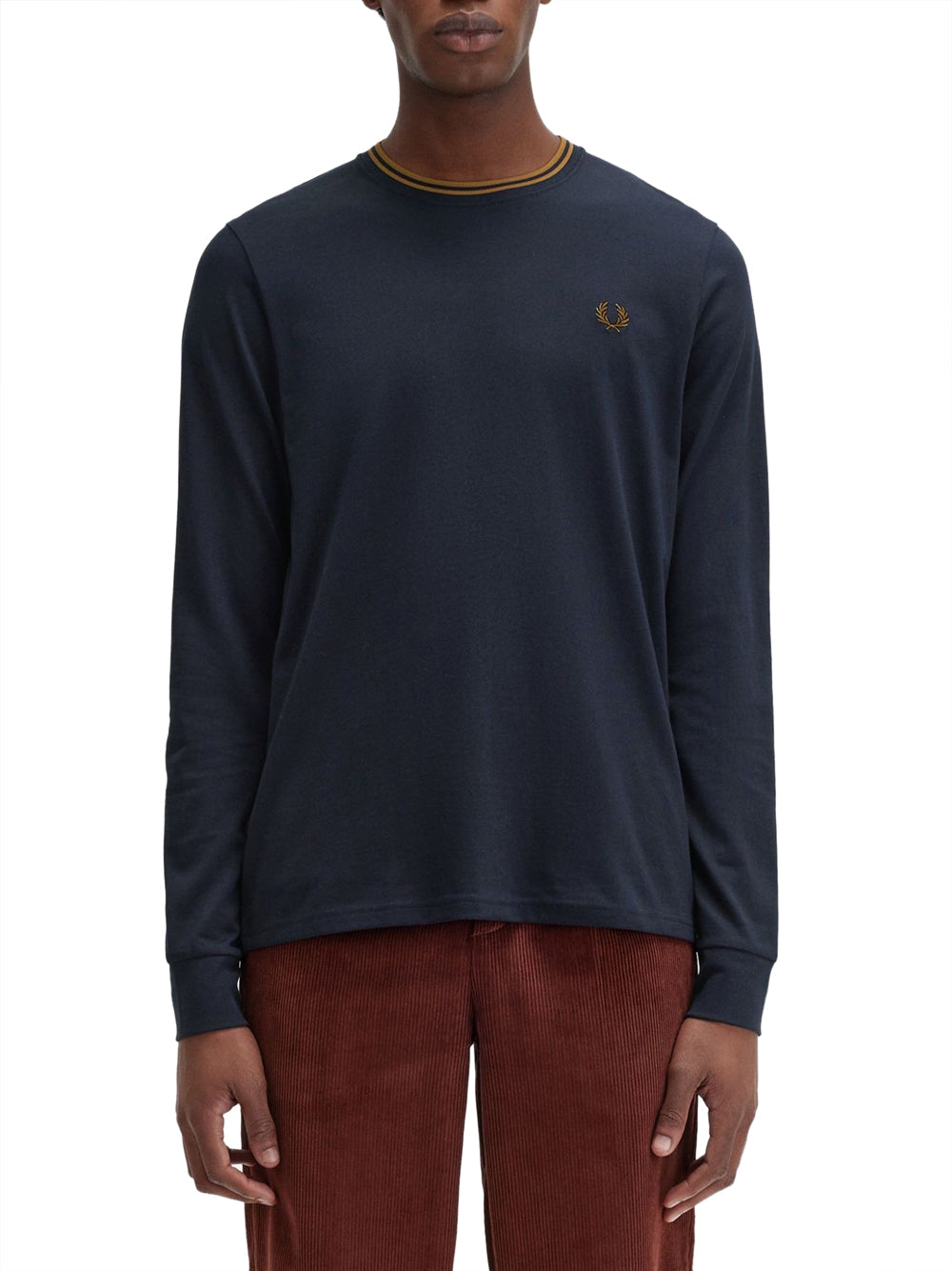 T-shirt Fred Perry Twin Tipped da Uomo - Blu