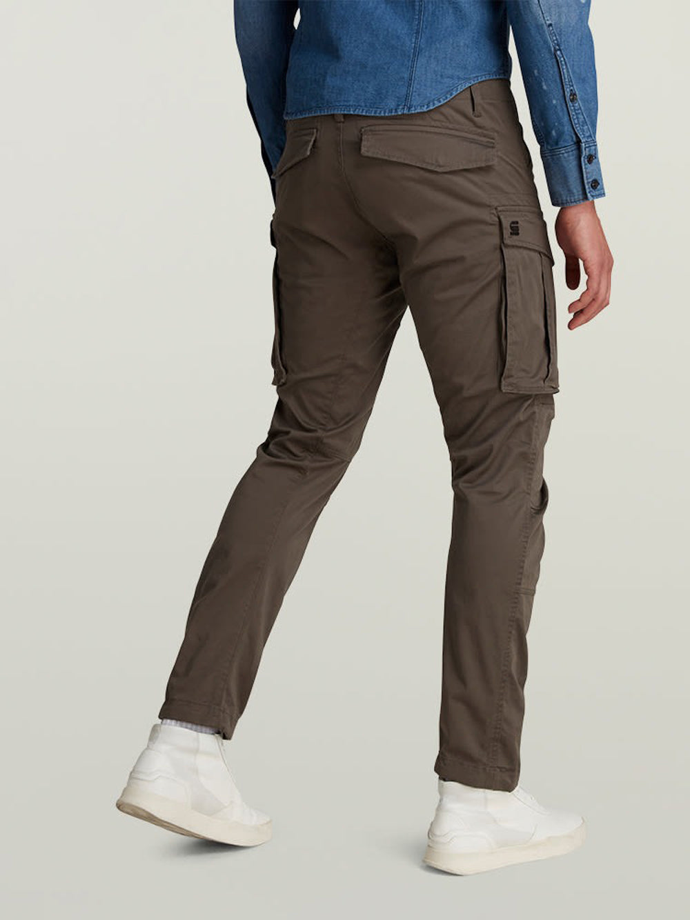 Pantalone Cargo G-star Rovic Regular Tapered da Uomo - Grigio