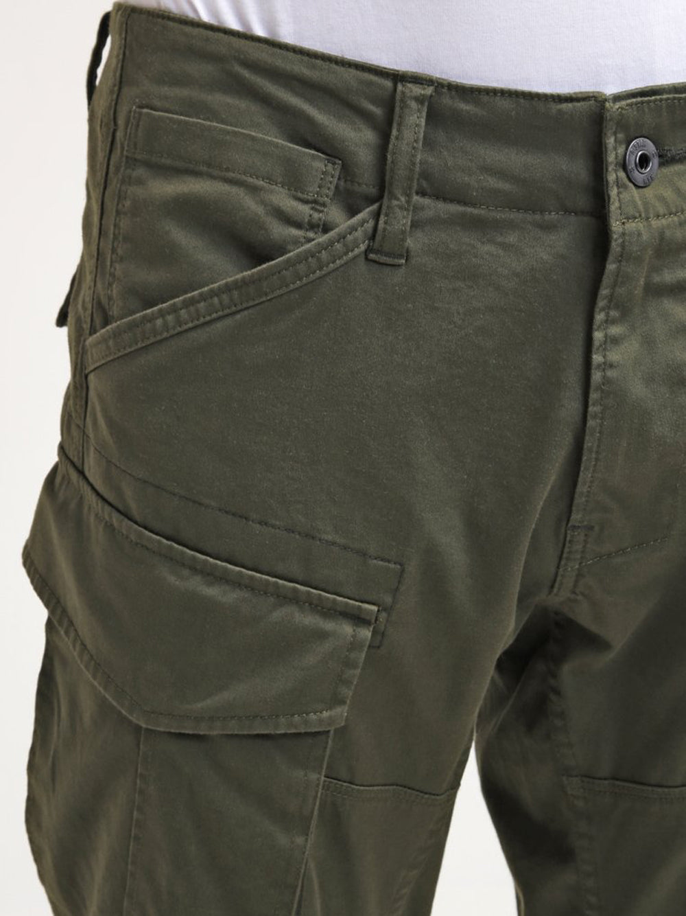 G-Star Pantalone Cargo Rovic Zip 3D Regular Tapered Uomo Mod. D02190-5126D 6059 Dk Bronze Green