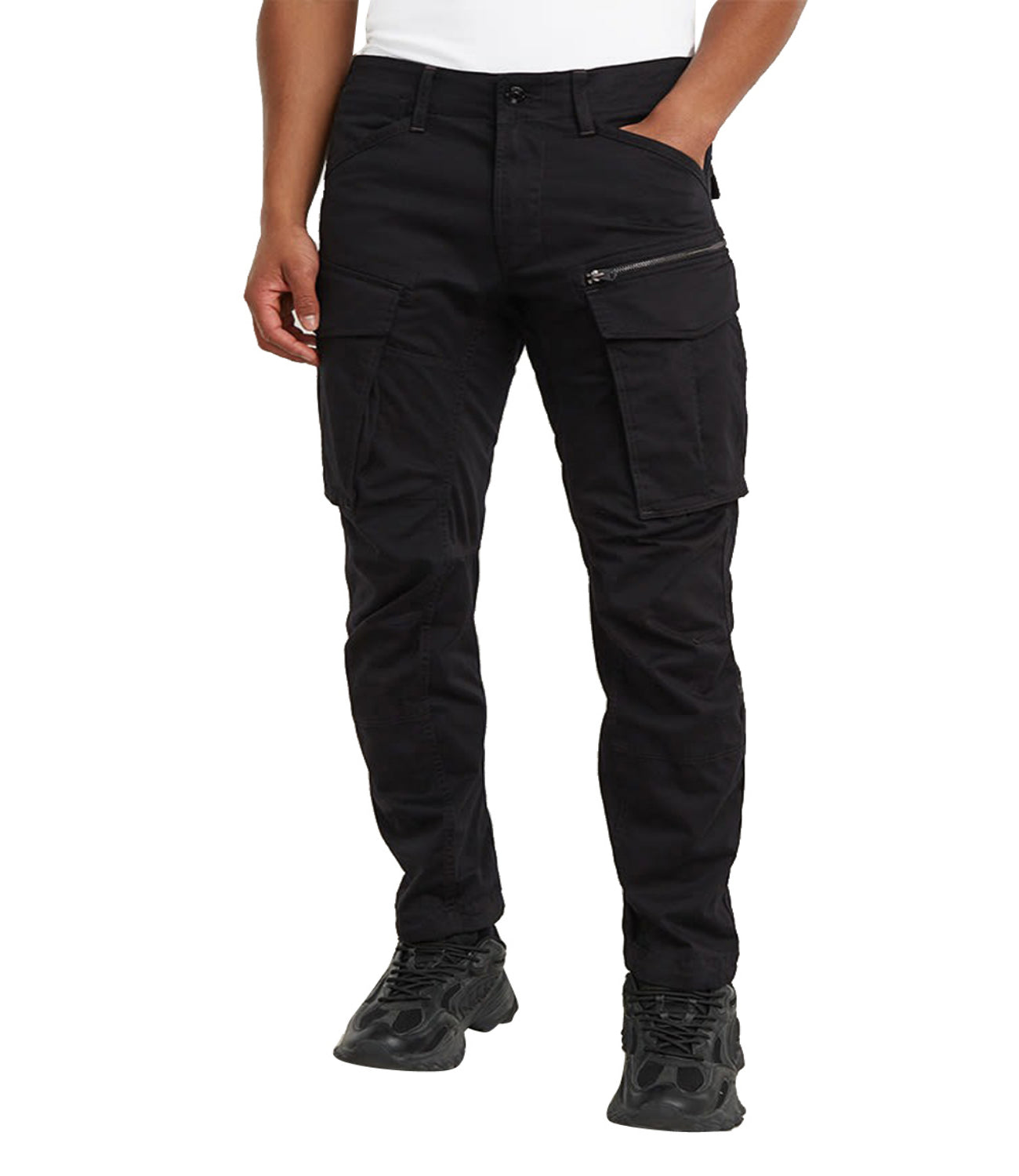 G-Star Pantalone Cargo Rovic Zip 3D Regular Tapered Uomo Mod. D02190-5126D 6484 Dk Black