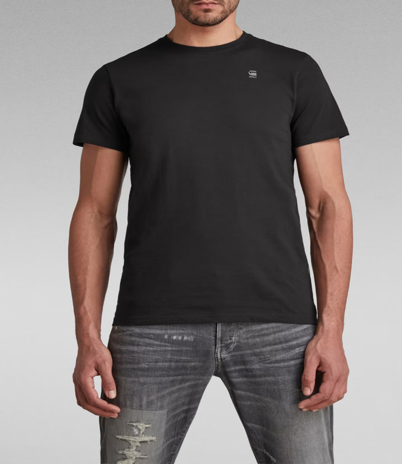 G-Star T-shirt Base-S R T S\S Uomo Mod. D16411-336 6484 Dk Black