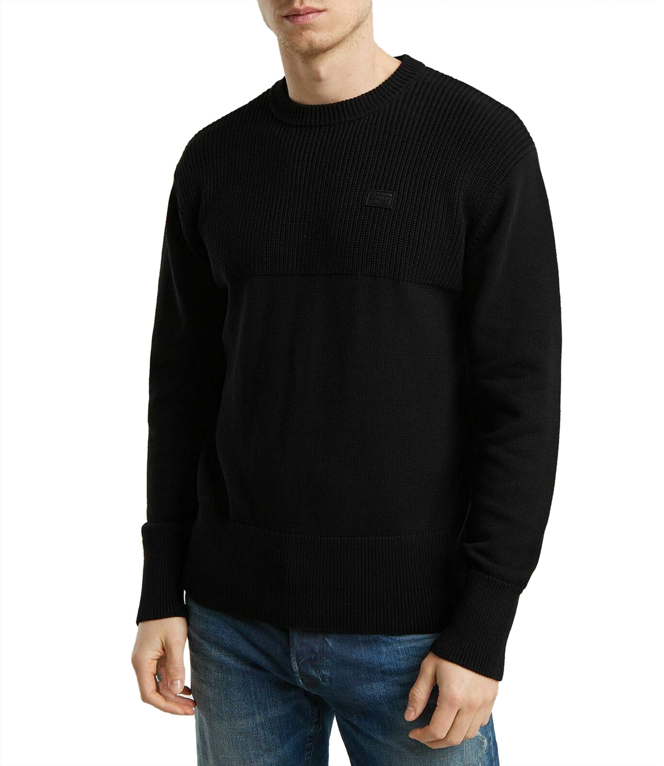 G-Star Maglione Fisherman R Knit Uomo Mod. D25127-C868 6484 Dk Black