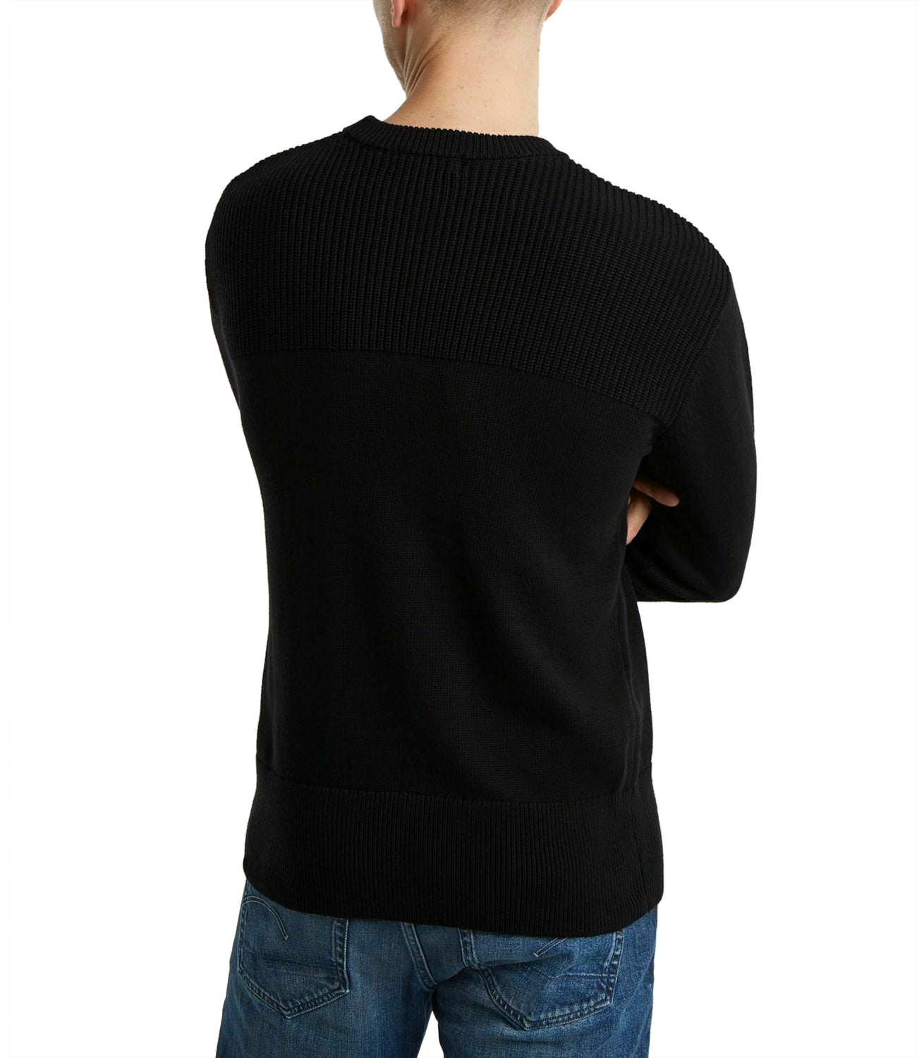 G-Star Maglione Fisherman R Knit Uomo Mod. D25127-C868 6484 Dk Black