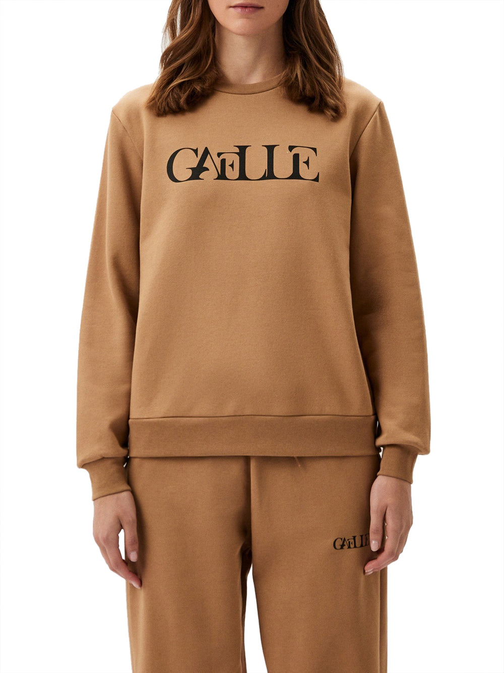 Gaëlle Paris Felpa Gaelle Logo da Donna - Beige