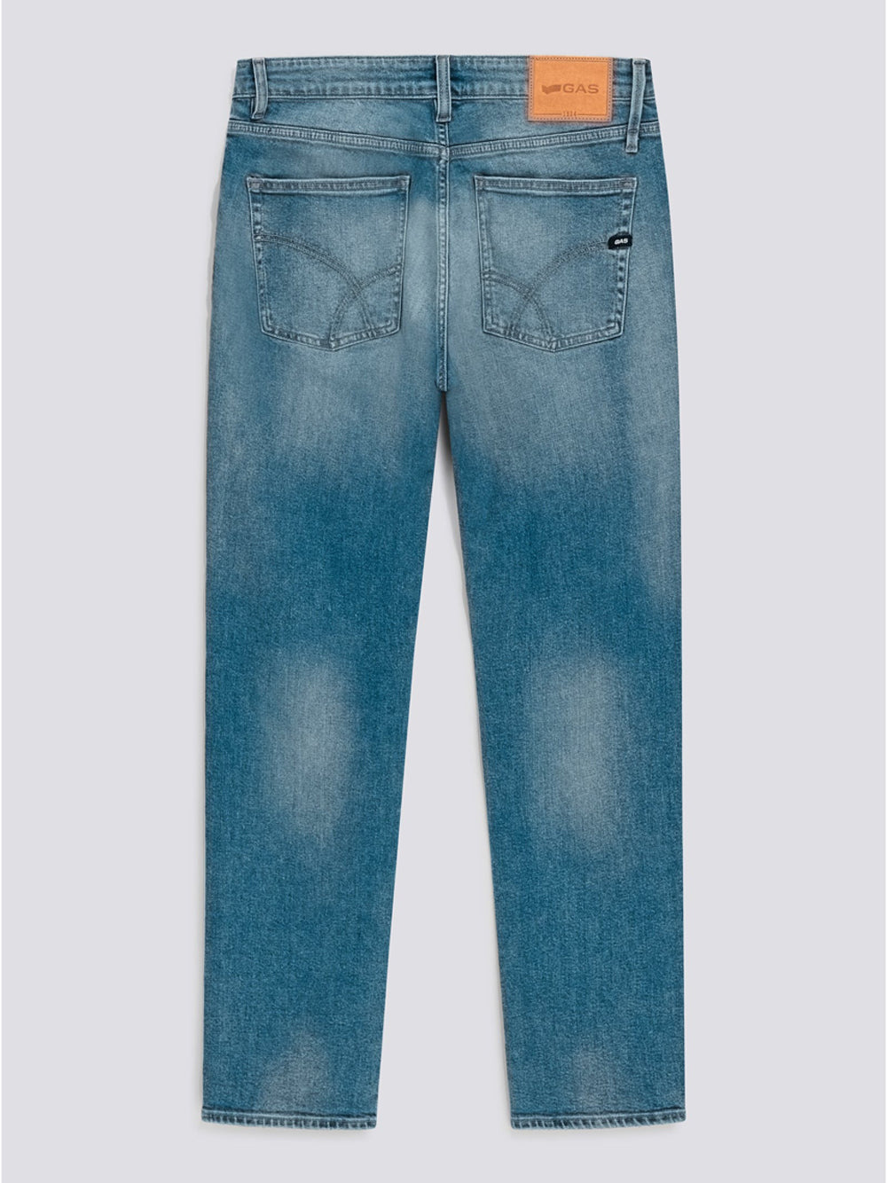 Jeans Slim Gas Comfort 12.70 Oz da Uomo - Denim