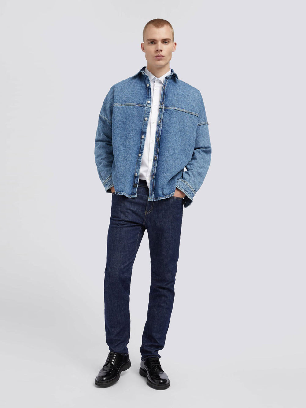 Jeans Gas Pure Indigo 12Oz da Uomo - Denim