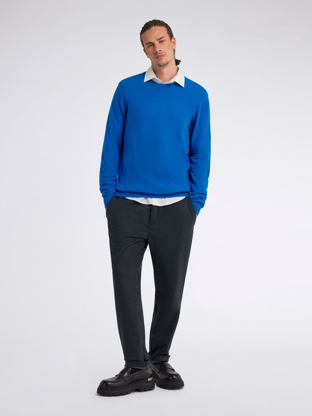 Maglione Gas Cotton Kash da Uomo - Blu