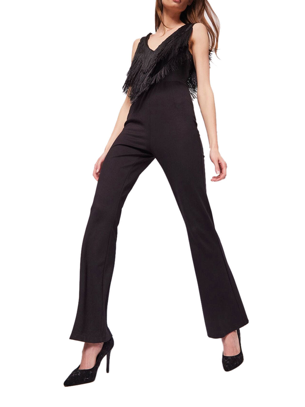 Jumpsuit Gaudì Con Frange da Donna - Nero