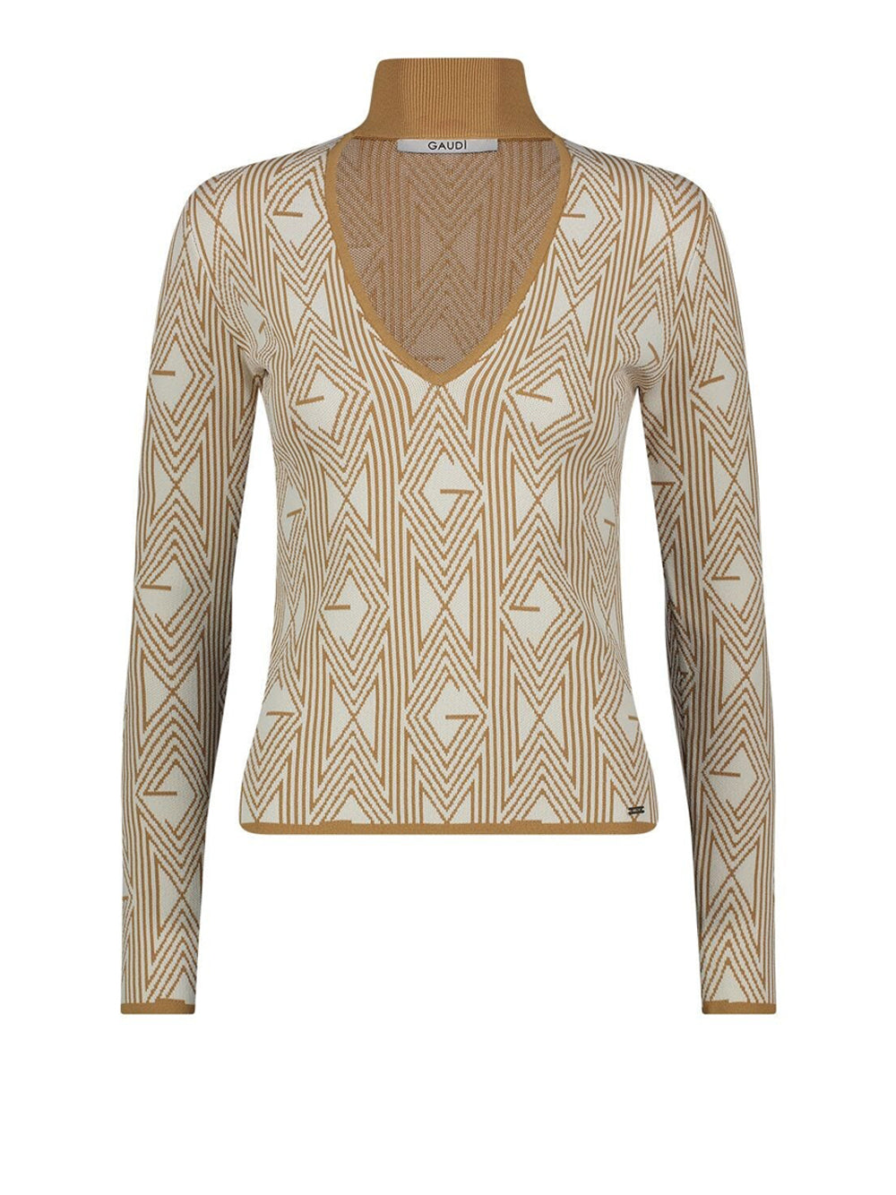 Maglia Gaudì Jacquard da Donna - Beige