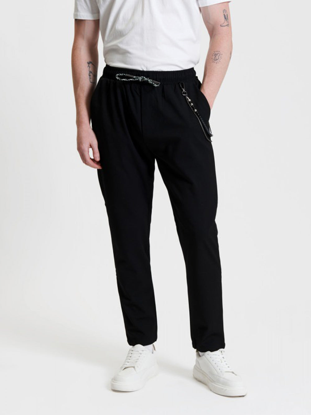 Pantalone Jogger Gianni Lupo da Uomo - Nero