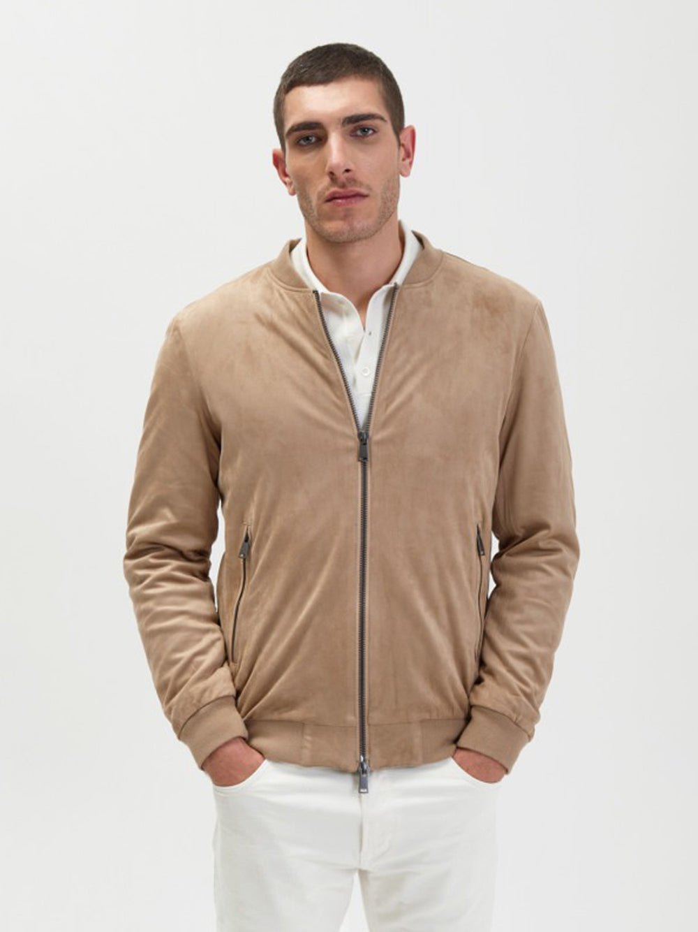 Bomber Gianni Lupo da Uomo - Beige